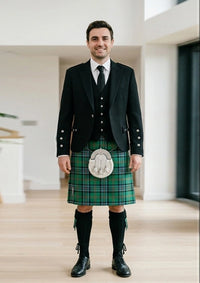 Traditional_Sinclair_tartan_Kilt_and_Argyle_Jacket_Kilt_Outfit_front_image