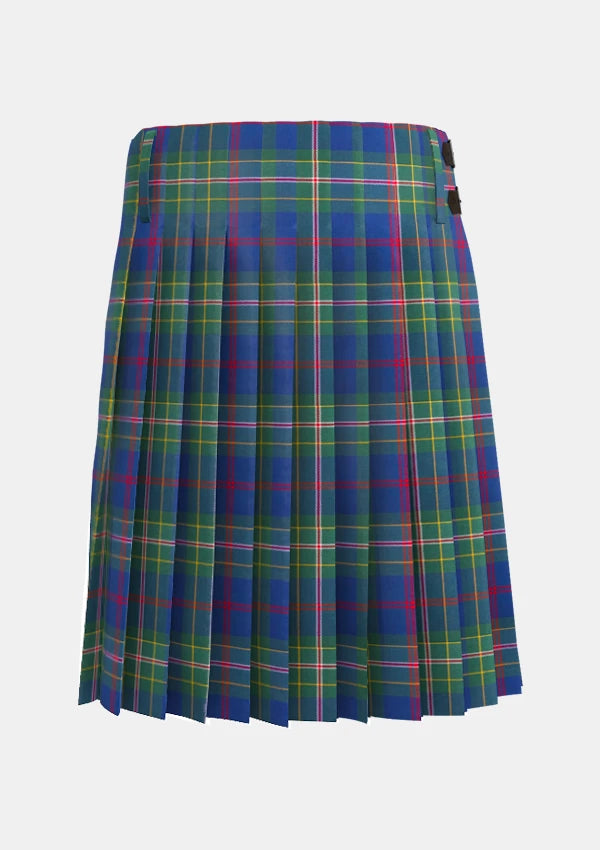 Traditional_Singh_tartan_2600_kilt_back_image_with_pleated_design_and_adjustable_buckles_for_men