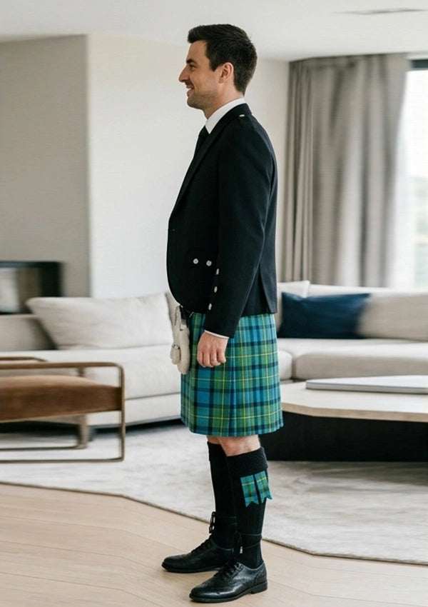 Traditional_Smith_tartan_Kilt_and_Argyle_Jacket_Kilt_Outfit_left_image