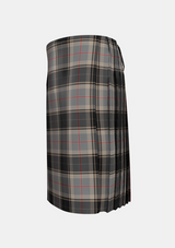 Traditional_Sobieski_Stewart_Tartan_7096_kilt_left_image_with_pleated_design_and_adjustable_buckles_for_men