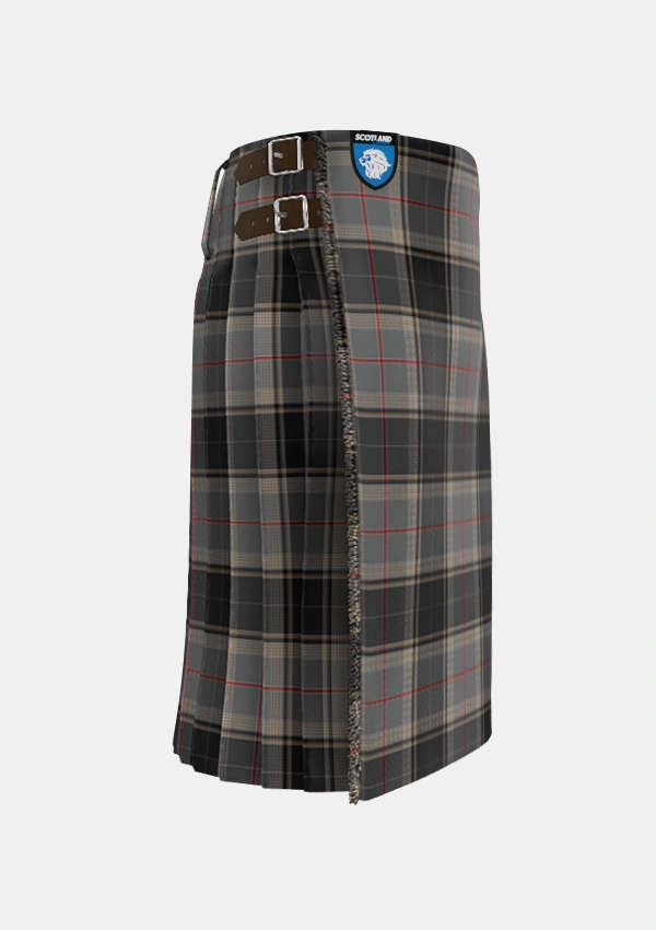 Traditional_Sobieski_Stewart_Tartan_7096_kilt_right_image_with_pleated_design_and_adjustable_buckles_for_men