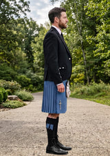 Traditional_Solid_Blue_Tartan_Kilt_and_Argyle_Jacket_Kilt_Outfit_right_image