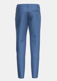 Traditional_Solid_Blue_Tartan_trouser_back_image