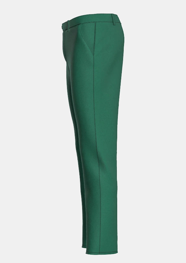 Traditional_Solid_Green_Tartan_trouser_left_image