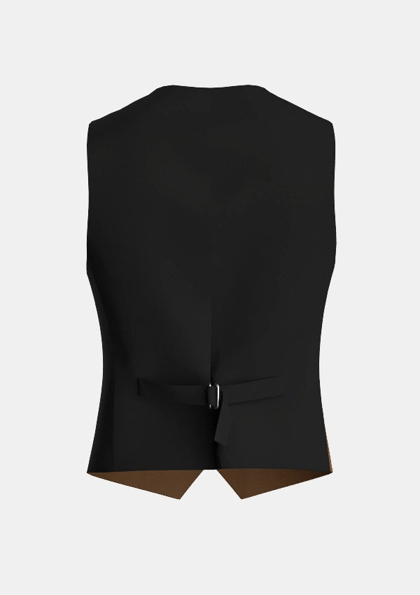 Traditional_Solid_Light_Brown_Tartan_Waistcoat_back_image