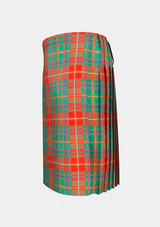 Traditional_Somerville_Ancient_Tartan_kilt_left_image_with_pleated_design_and_adjustable_buckles_for_men