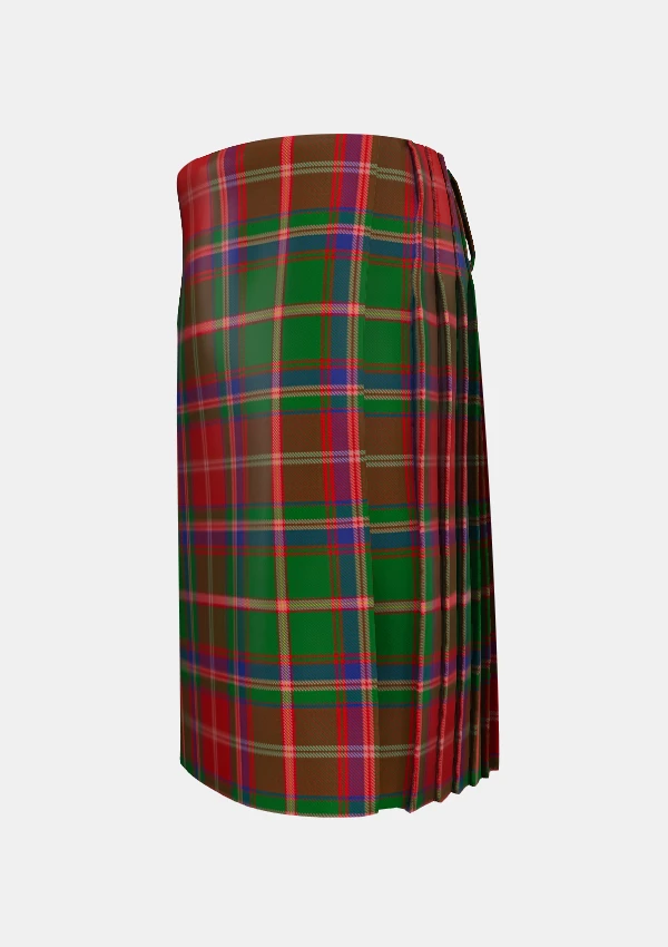 Traditional_Somerville_tartan_1861_left_image_with_pleated_design_and_adjustable_buckles_for_men
