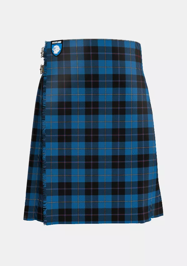 Traditional_Sorbie_Tartan_kilt_front_image_with_pleated_design_and_adjustable_buckles_for_men