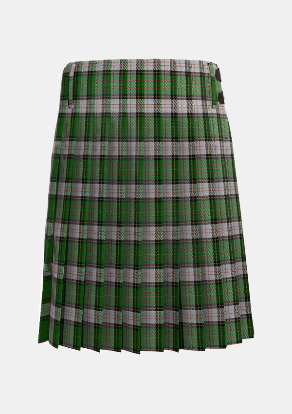 Traditional_Spanish_Shirt_Tartan_kilt_4399_back_image_with_pleated_design_and_adjustable_buckles_for_men