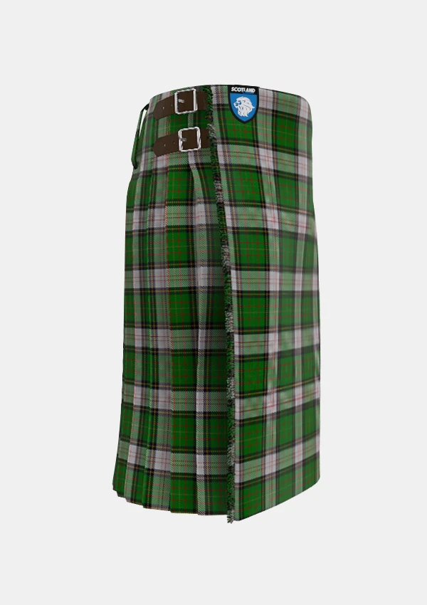 Traditional_Spanish_Shirt_Tartan_kilt_4399_right_image_with_pleated_design_and_adjustable_buckles_for_men