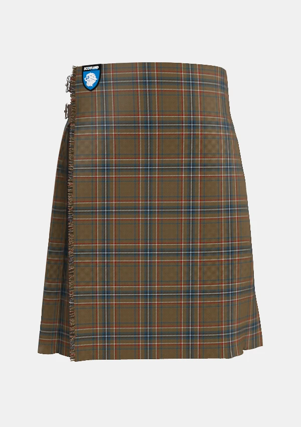 Traditional_Spencer_Tartan_kilt_5315_front_image_with_pleated_design_and_adjustable_buckles_for_men