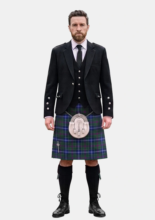 Traditional_St_Andrew_Tartan_2625_Kilt_and_Argyle_Jacket_Kilt_Outfits_front_image