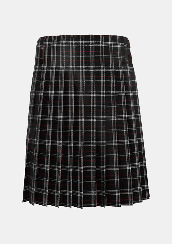 Traditional_St_Mirren_Tartan_kilt_3831_back_image_with_pleated_design_and_adjustable_buckles_for_men