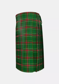 Traditional_Steel_Tartan_6856_kilt_left_image_with_pleated_design_and_adjustable_buckles_for_men