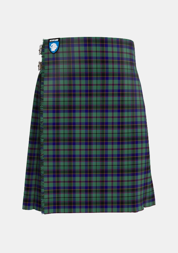 Traditional_Stephenson_2_Tartan_517_kilt_front_image_with_pleated_design_and_adjustable_buckles_for_men