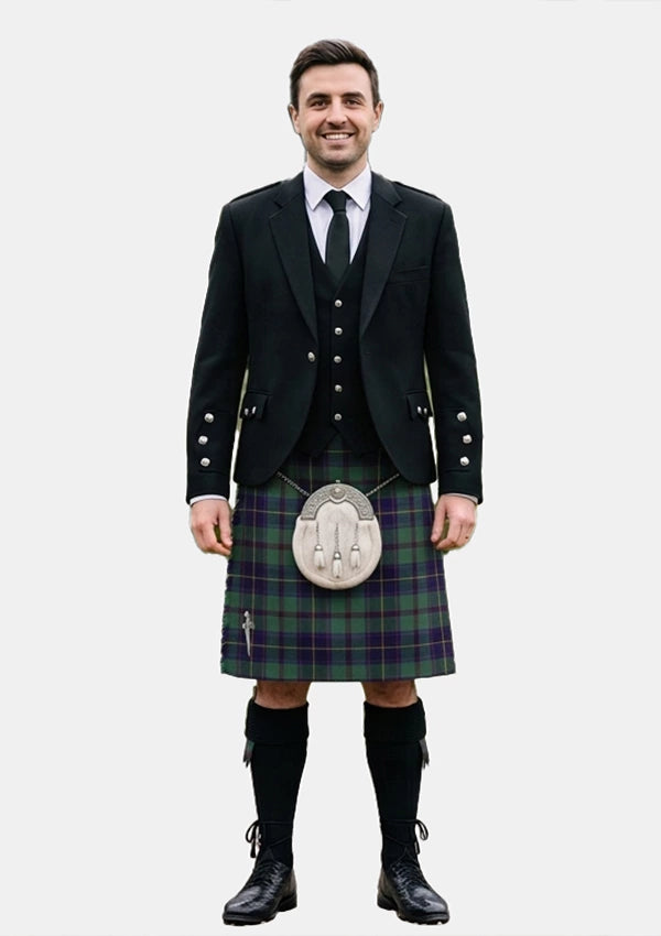 Traditional_Stephenson_Tartan_517_Kilt_and_Argyle_Jacket_Kilt_Outfits_front_image