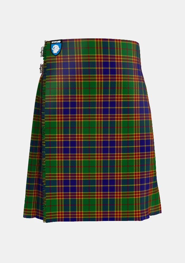 Traditional_Stevenson_tartan_front_image_with_pleated_design_and_adjustable_buckles_for_men