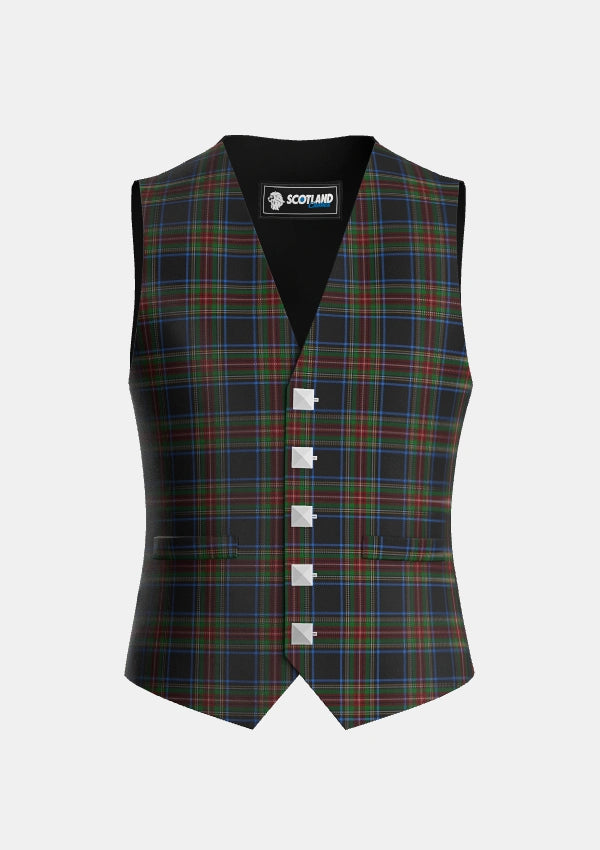 Traditional_Stewart_Black_Tartan_1061_Waistcoat_front_image