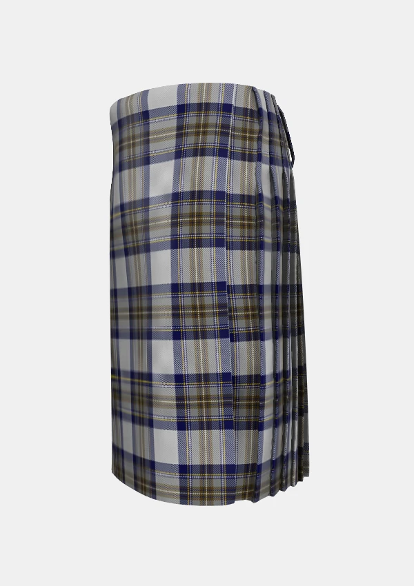 Traditional_Stewart_Dress_Blue_Tartan_1794_kilt_left_image_with_pleated_design_and_adjustable_buckles_for_men