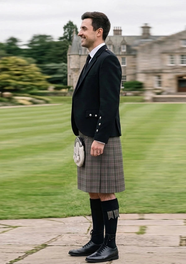 Traditional_Stewart_Grey_tartan_1632_Kilt_and_Argyle_Jacket_Kilt_Outfit_left_image