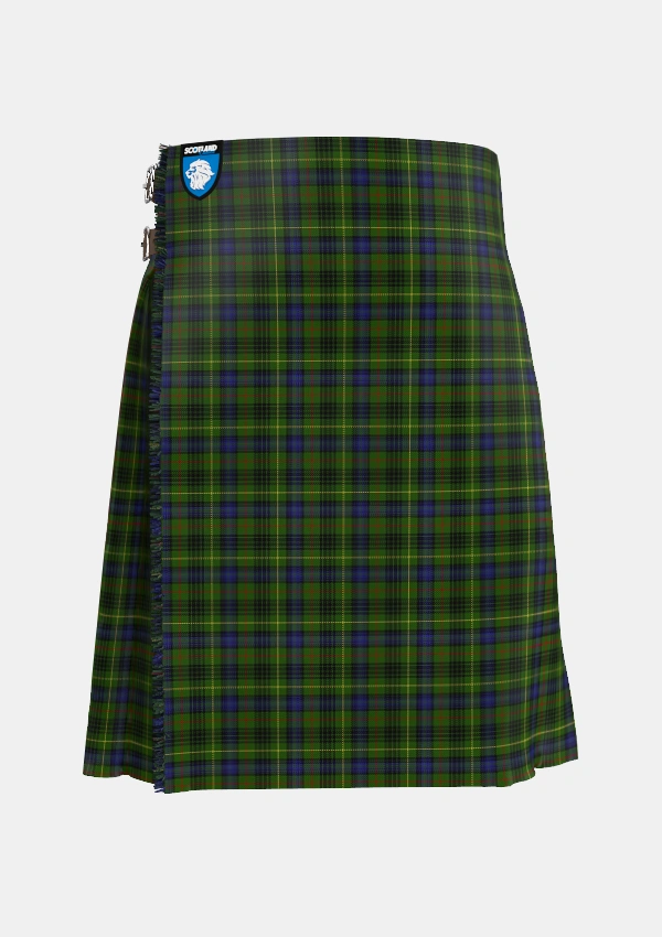 Traditional_Stewart_Hunting_One_Tartan_6327_kilt_front_image_with_pleated_design_and_adjustable_buckles_for_men