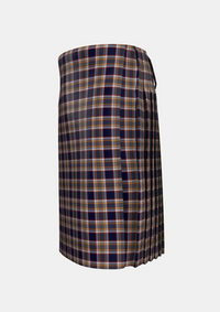 Traditional_Stewart_Navy_2_Tartan_2795_kilt_left_image_with_pleated_design_and_adjustable_buckles_for_men
