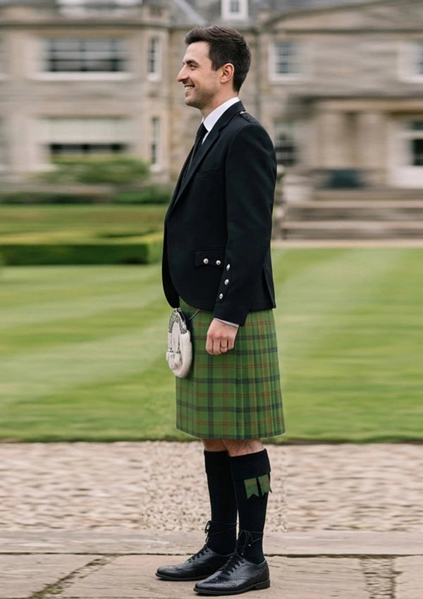 Traditional_Strachan_Hunting_tartan_13033_Kilt_and_Argyle_Jacket_Kilt_Outfit_left_image