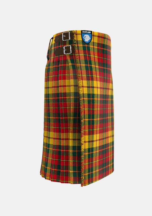 Traditional_Strathearn_Tartan_kilt_1890_right_image_with_pleated_design_and_adjustable_buckles_for_men