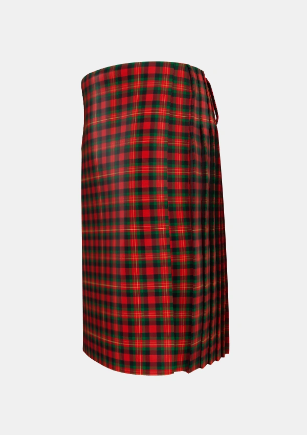 Traditional_Sturrock_Tartan_1575_kilt_left_image_with_pleated_design_and_adjustable_buckles_for_men