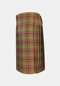 Traditional_Sutherland_of_Duffus_Tartan_3232_kilt_left_image_with_pleated_design_and_adjustable_buckles_for_men