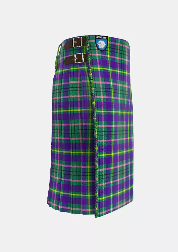 Traditional_Taylor_Weathered_Tartan_kilt_right_image_with_pleated_design_and_adjustable_buckles_for_men