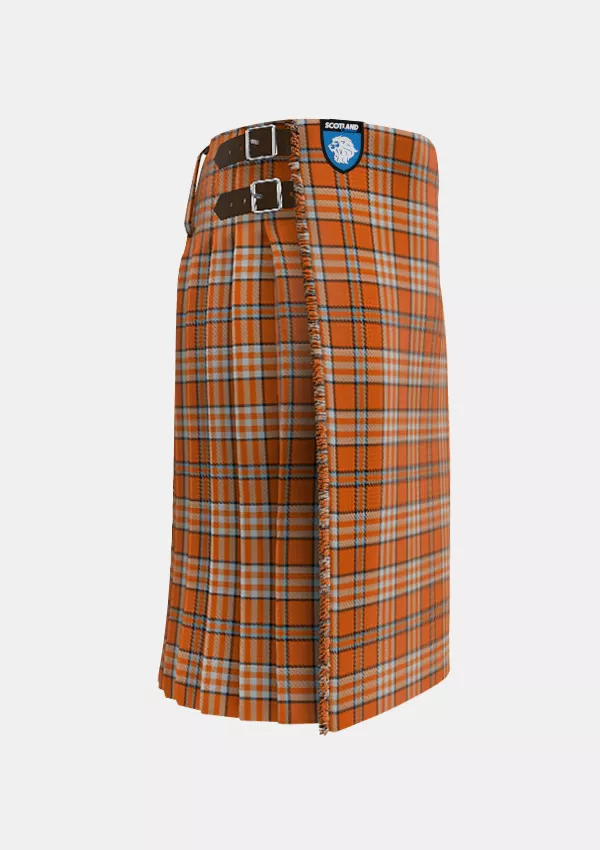 Traditional_Tennessee_Volunteer_Tartan_kilt_right_image_with_pleated_design_and_adjustable_buckles_for_men