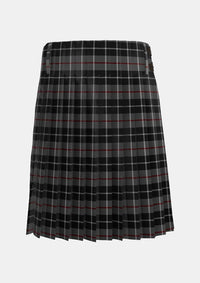 Traditional_Thompson_Grey_Tartan_3597_kilt_back_image_with_pleated_design_and_adjustable_buckles_for_men