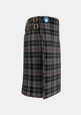 Traditional_Thompson_Grey_Tartan_3597_kilt_right_image_with_pleated_design_and_adjustable_buckles_for_men