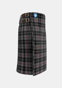 Traditional_Thompson_Grey_Tartan_3597_kilt_right_image_with_pleated_design_and_adjustable_buckles_for_men