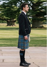 Traditional_Thomson_Dress_Blue_Tartan_Kilt_and_Argyle_Jacket_Kilt_Outfit_right_image