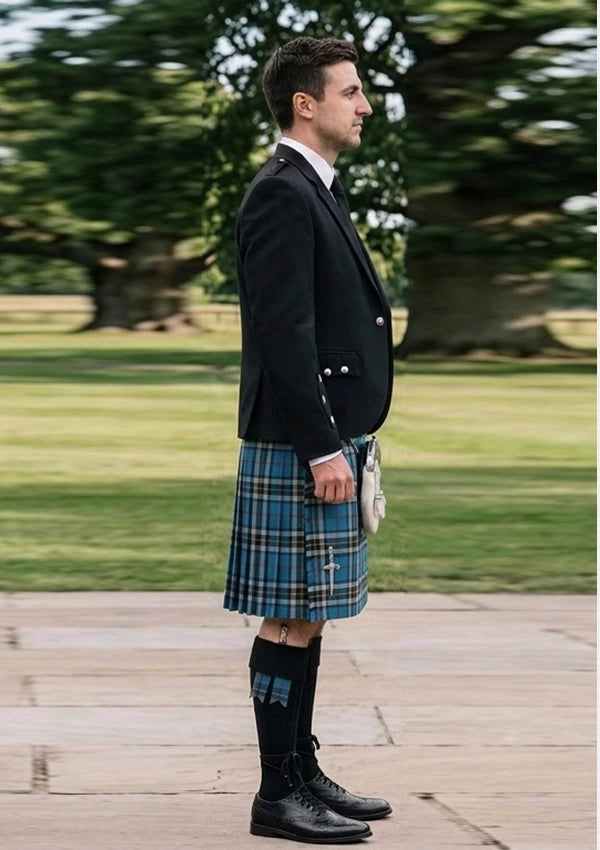 Traditional_Thomson_Dress_Blue_Tartan_Kilt_and_Argyle_Jacket_Kilt_Outfit_right_image