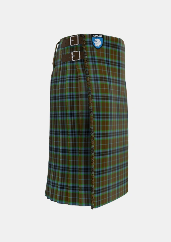 Traditional_Thomson_Personal_Tartan_231_kilt_right_image_with_pleated_design_and_adjustable_buckles_for_men