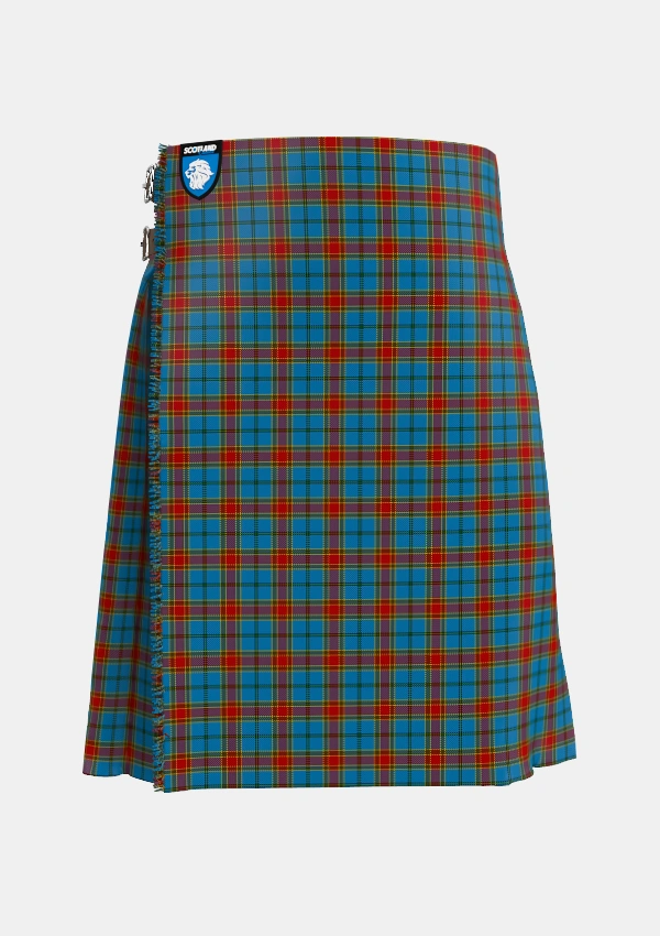 Traditional_Traill_Personal_Tartan_3093_kilt_front_image_with_pleated_design_and_adjustable_buckles_for_men