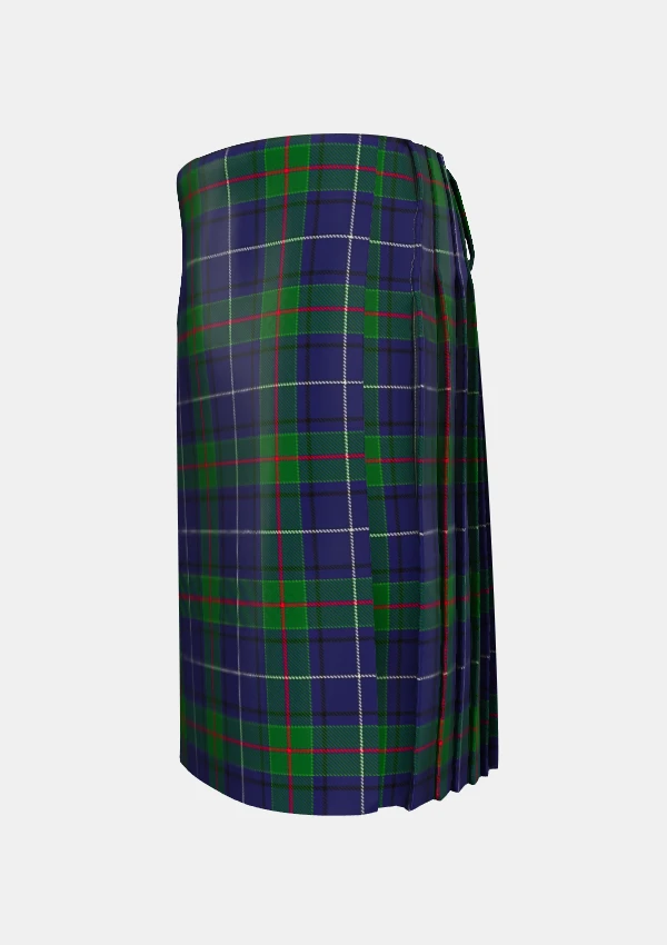 Traditional_Tulloch_Tartan_kilt_12015_left_image_with_pleated_design_and_adjustable_buckles_for_men