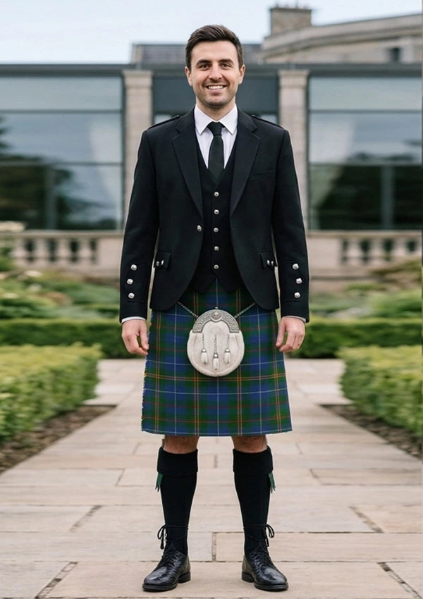 Traditional_Turnbull_Hunting_tartan_1714_Kilt_and_Argyle_Jacket_Kilt_Outfit_front_image
