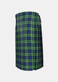 Traditional_Tweedside_Hunting_Tartan_kilt_left_image_with_pleated_design_and_adjustable_buckles_for_men