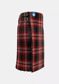 Traditional_Tweedside_Red_Tartan_kilt_right_image_with_pleated_design_and_adjustable_buckles_for_men