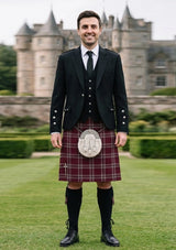 Traditional_Tynecastle_Park_tartan_11960_Kilt_and_Argyle_Jacket_Kilt_Outfit_front_image