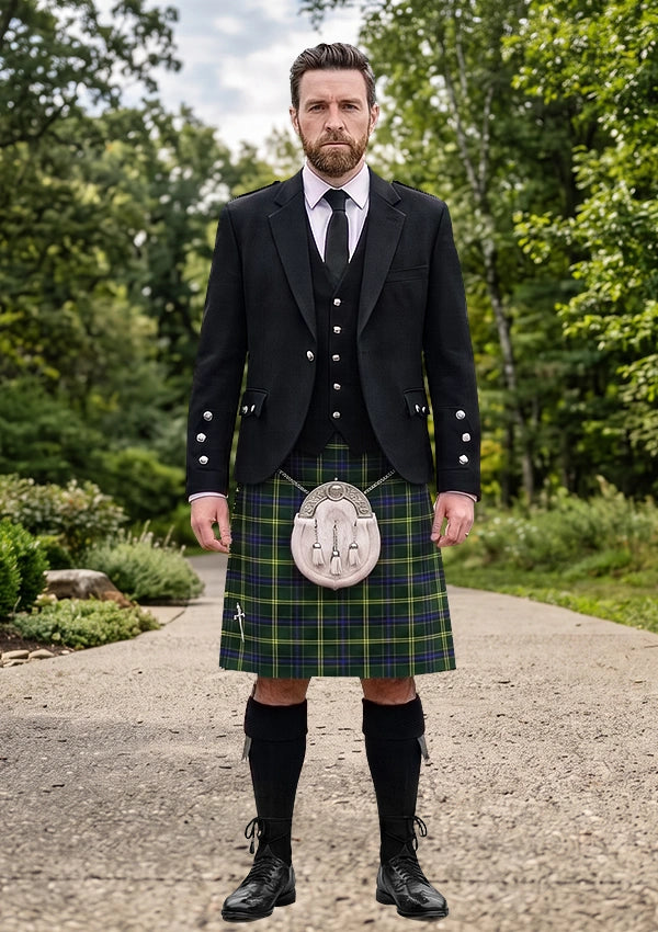 Traditional_US_Army_Tartan_Kilt_and_Argyle_Jacket_Kilt_Outfit_front_image