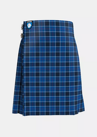 Traditional_US_Navy_Tartan_kilt_front_image_with_pleated_design_and_adjustable_buckles_for_men