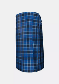 Traditional_US_Navy_Tartan_kilt_left_image_with_pleated_design_and_adjustable_buckles_for_men
