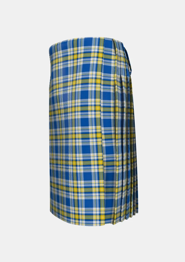 Traditional_Ukraine_Forever_Tartan_kilt_13468_left_image_with_pleated_design_and_adjustable_buckles_for_men