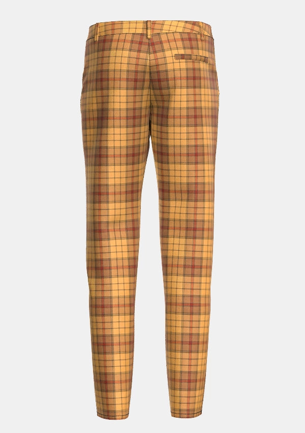 Maßgeschneiderte Lila Tartan Hose	