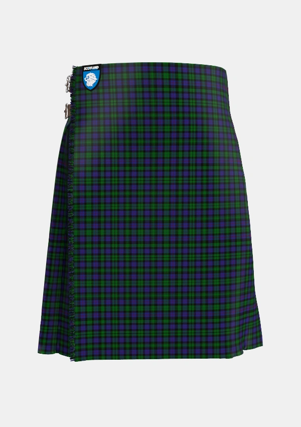 Traditional_Urquhart_Logan_Tartan_774_kilt_front_image_with_pleated_design_and_adjustable_buckles_for_men